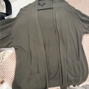 Express Olive Cardigan